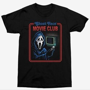 Scream Ghost Face Movie Club Large Graphic T-Shirt